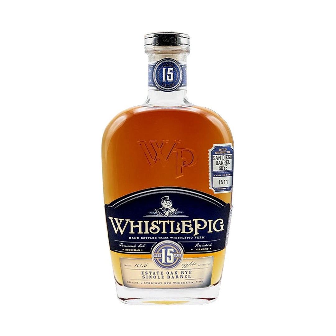 WhistlePig 15 Year Estate Oak Rye “SDBB” Barrel Pick #1511